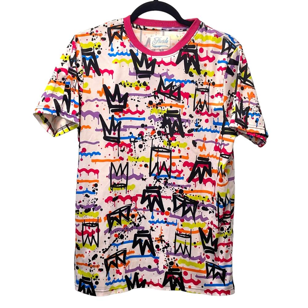 Fresh Prints of Bel Air Shirt M All Over Print Crowns